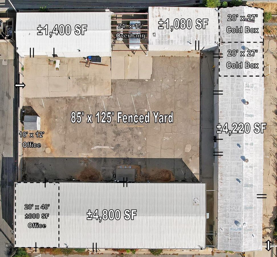 ±11,500 SF Of Clear Span Industrial Buildings + Fenced Lot photo 4
