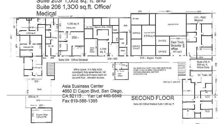 Lab Space for Rent at 4660 El Cajon Blvd. San Diego, CA 92115 - #6