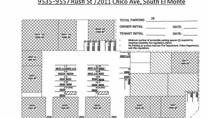 Warehouse Space for Rent at 9537 Rush St South El Monte, CA 91733 - #2