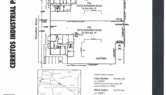 Warehouse Space for Rent at 16706-16716 Edwards Rd Cerritos, CA 90703 - #4