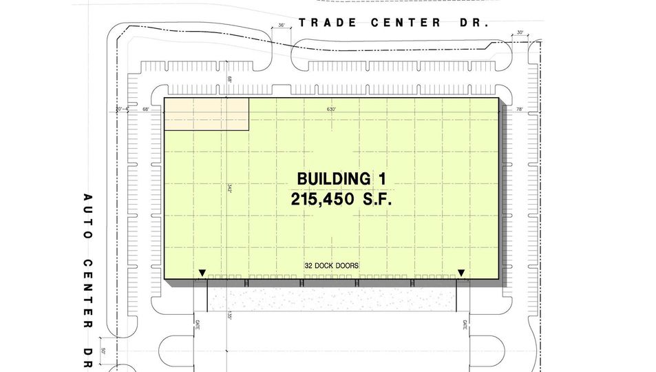 NEC of Trade Center & Auto Center Dr