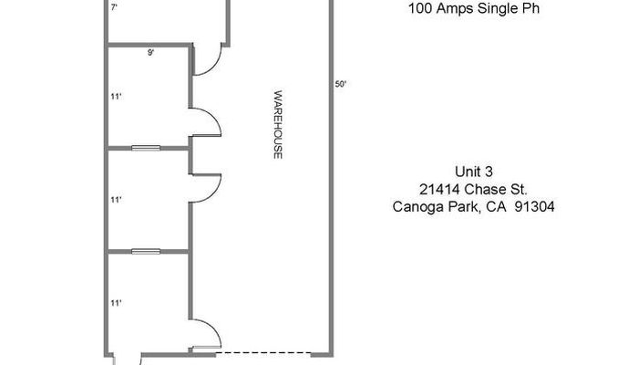 Warehouse Space for Rent at 21414-21416 Chase St Canoga Park, CA 91304 - #3