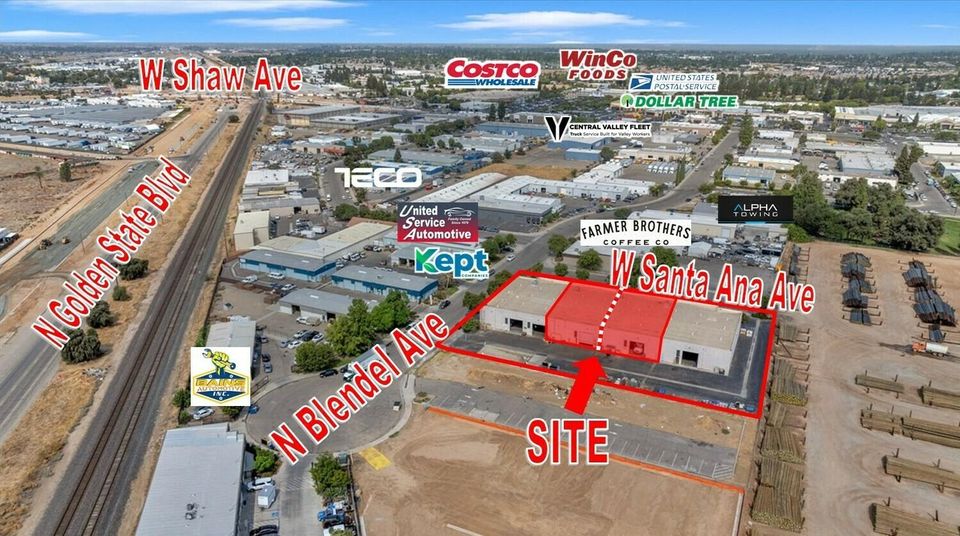 (2) Open Warehouse Spaces in Bullard Industrial Park