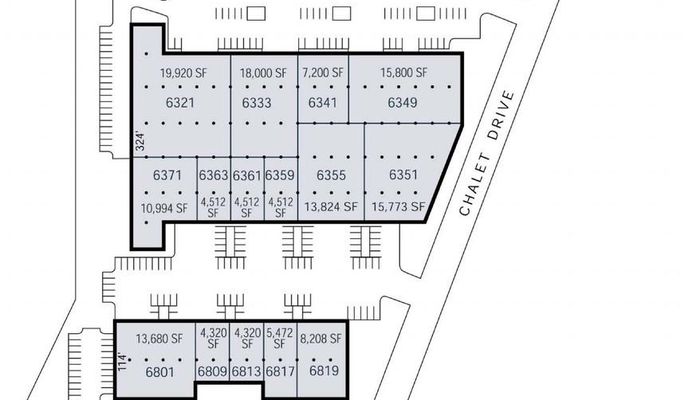 Warehouse Space for Rent at 6321-6371 Chalet Dr Commerce, CA 90040 - #2