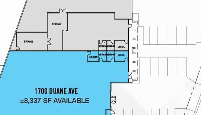 Warehouse Space for Rent at 1700-1704 Duane Ave Santa Clara, CA 95054 - #1