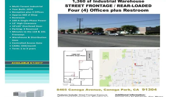 Warehouse Space for Rent at 8459-8477 Canoga Ave Canoga Park, CA 91304 - #3