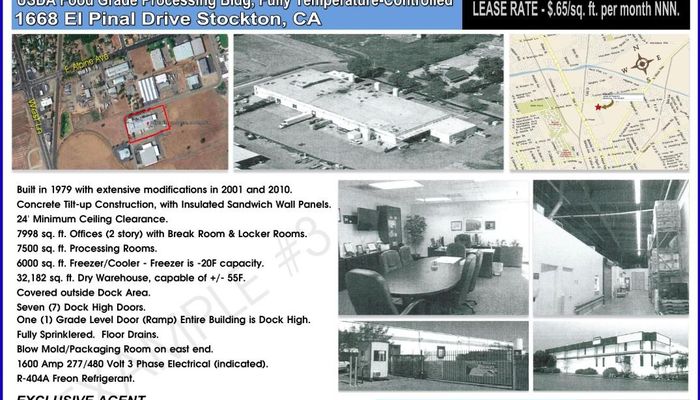 Warehouse Space for Sale at 1668 El Pinal Dr Stockton, CA 95205 - #21