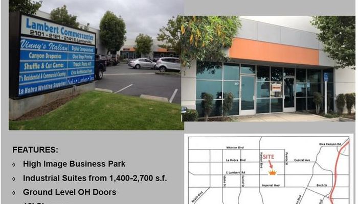 Warehouse Space for Rent at 2121 E Lambert Rd La Habra, CA 90631 - #12